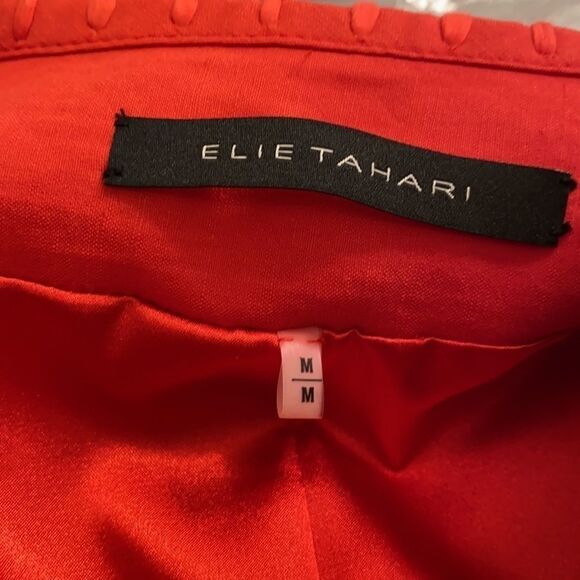 Elie Tahari Linen Blend Snap Front Long Jacket M‎ - Picture 14 of 15